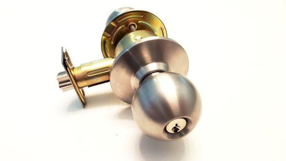 Grade 2 Commercial Entry Knob in stainless