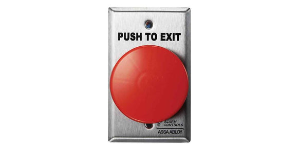 Alarm Controls Large Mushroom Red Exit Button TS21R