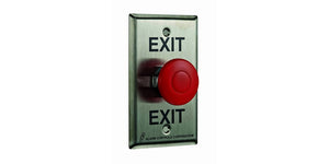 Alarm Controls Single Gang Mushroom Button EB1 Request to Exit