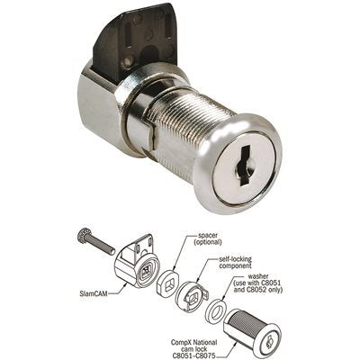 CompX Slam Cam Self Locking Cam Lock C7017