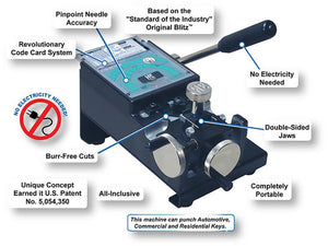 HPC Manual Punch Machine 1200PCH - Locksmith.Supply